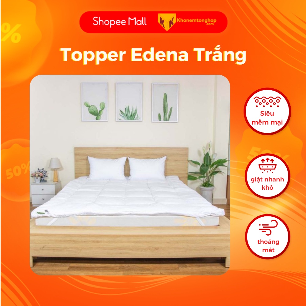 Topper Deluxe Edena trắng chính hãng