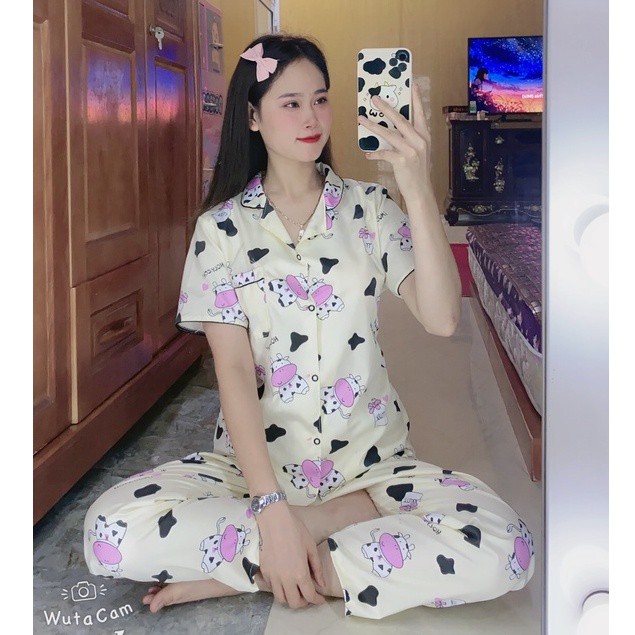 Chọn Mẫu❤️🌈☘️Bộ Pijama tay ngắn quần dài 40-60kg