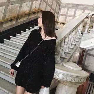 Áo len trễ vai
