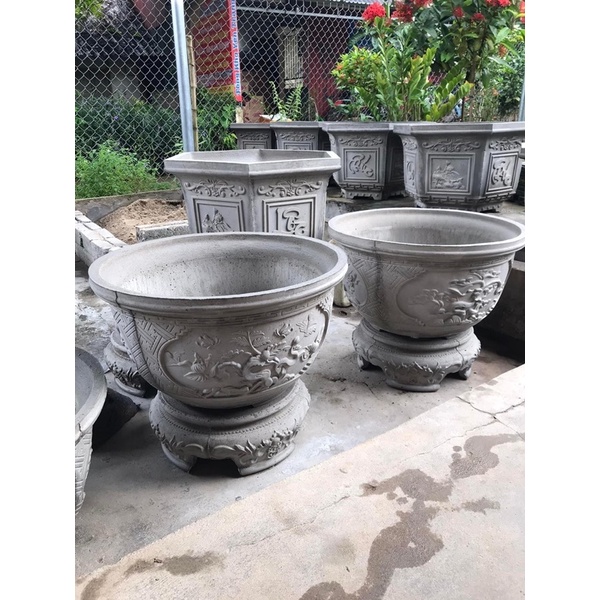 Bộ khuôn tròn 60 : Khuôn đúc chậu cảnh ABS tròn 60