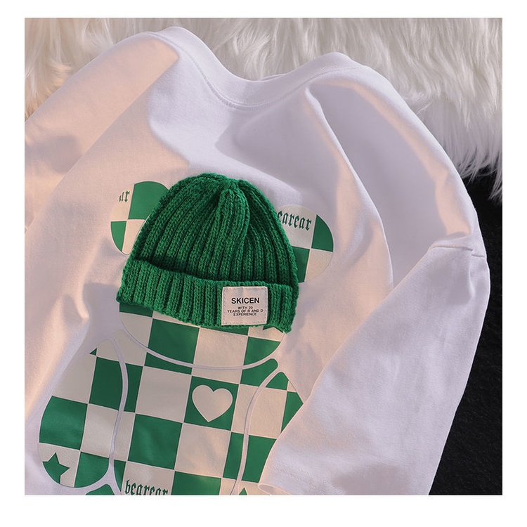 Áo Thun Tay Ngắn Dáng Rộng In Hình Trang Trí Ba Chiều Thời Trang Mùa Hè Hàn Quốc Mới Dành Cho Cặp Đôi