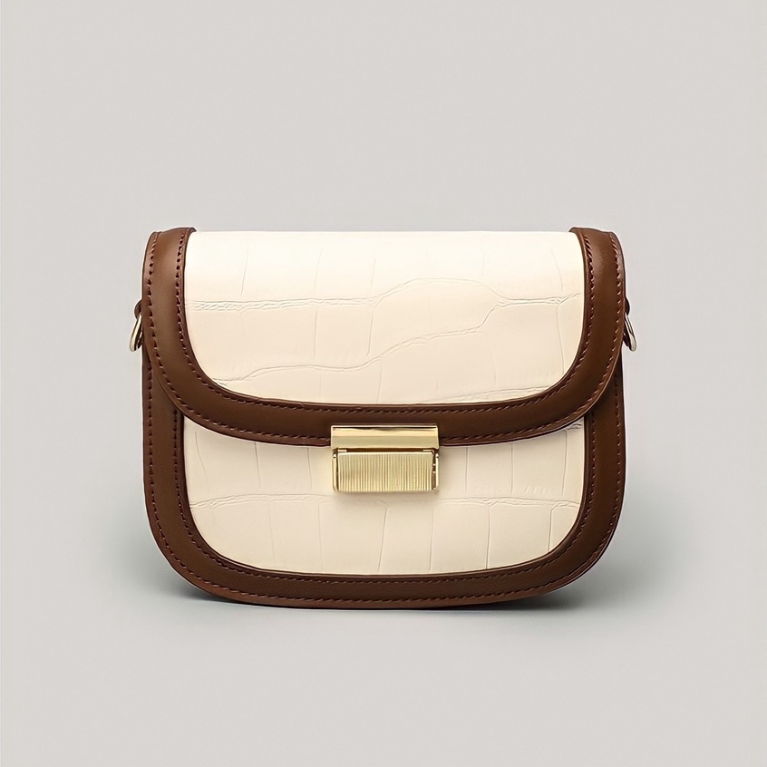 Faya -Túi xách dáng bầu da vân sang trọng T1166