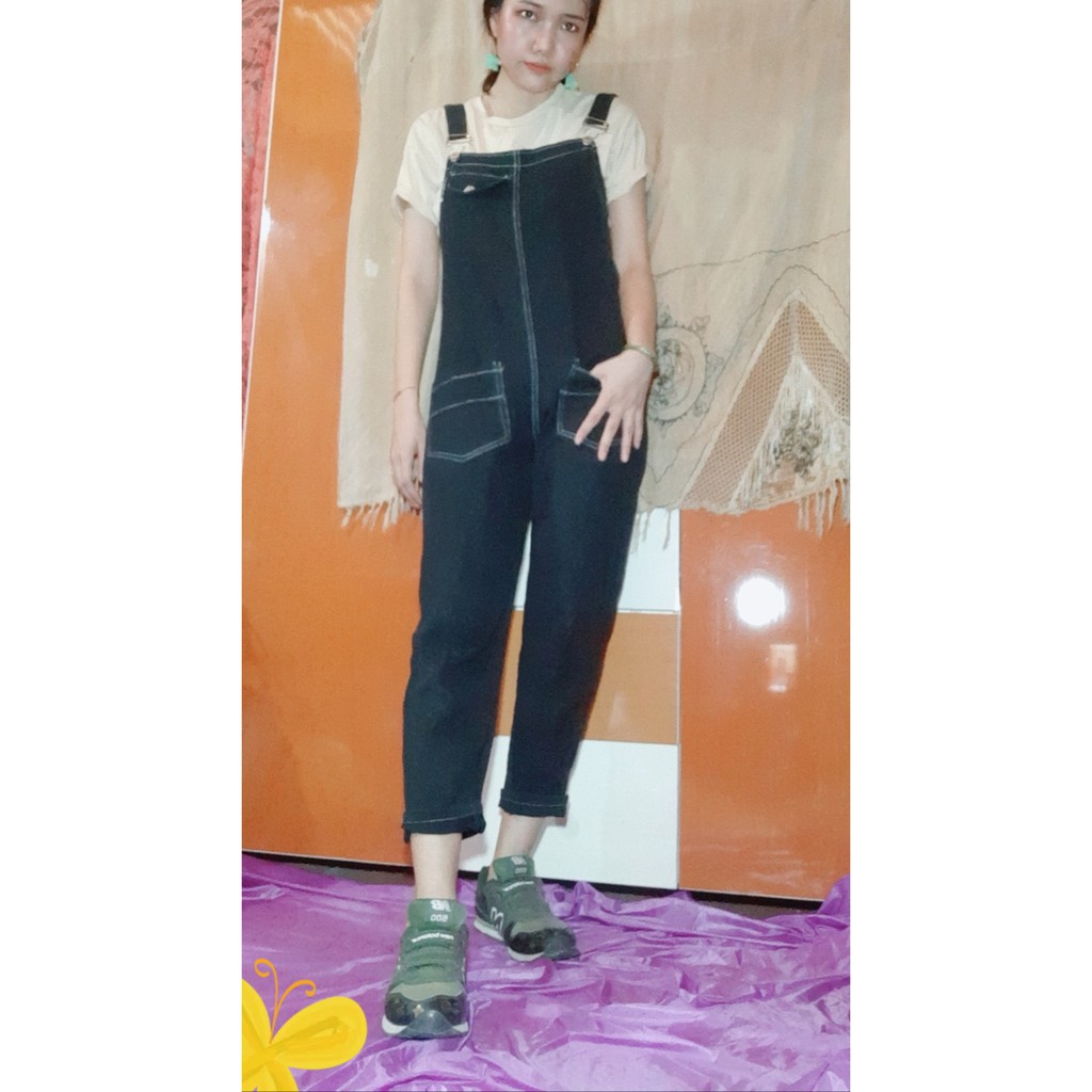 2nd jumsuit dài jean dày dặn