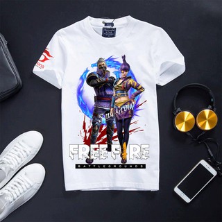Áo Free Frie [MẪU MỚI] cổ tròn cotton màu trắng in hình 3D sắc nét Lãng Khách Nữ Hiệp mới