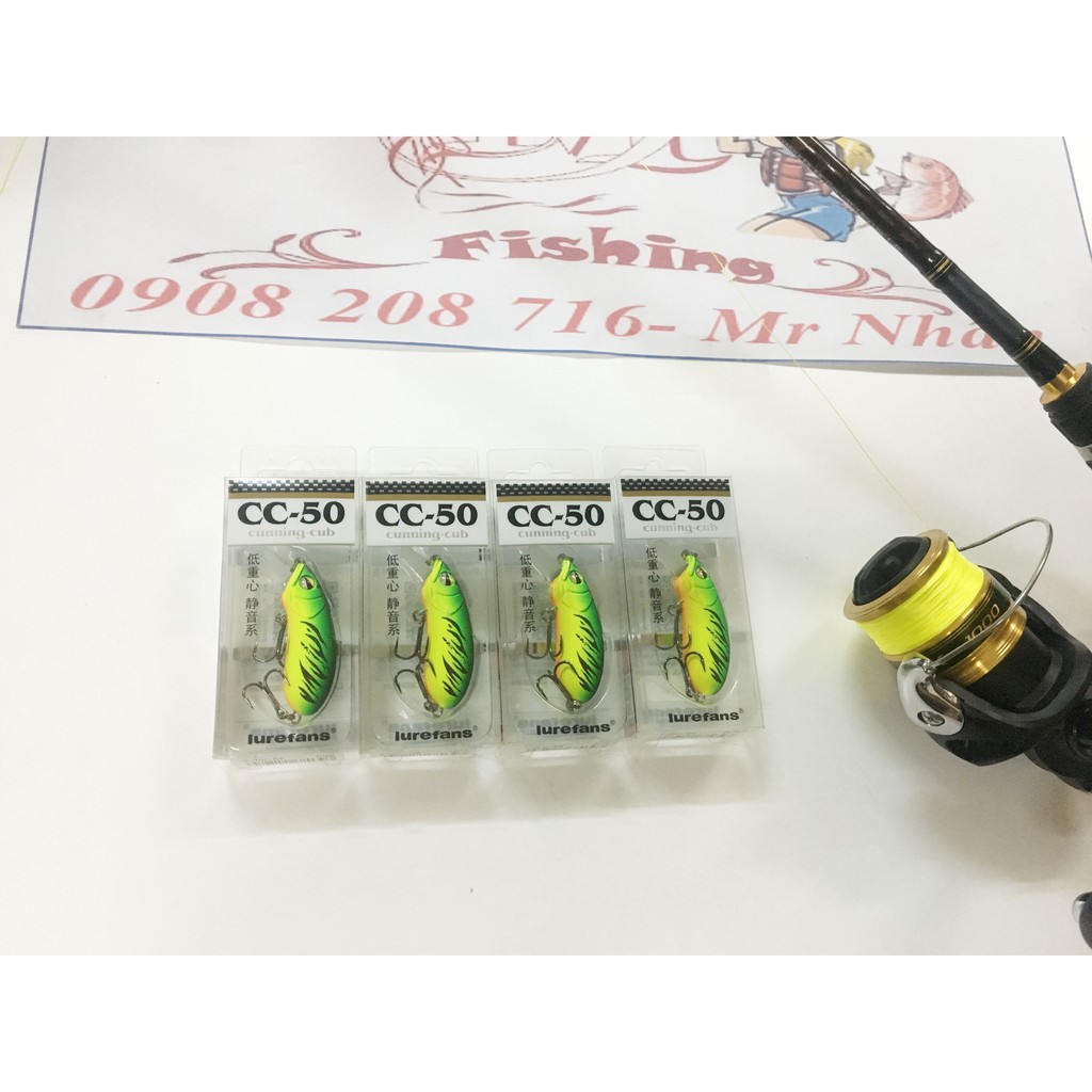 Mồi Lure CC50 Câu Cá Lóc - Tráp - Chẽm- Mú-Nhồng