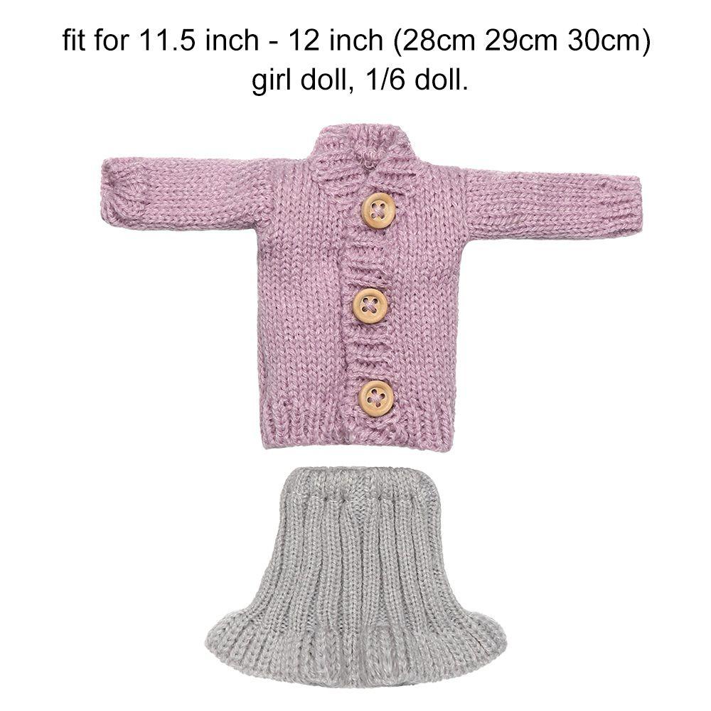RAINBOW 1 Bộ Áo Len Dệt Kim Thủ Công Nhiều Màu Sắc Giản Dị