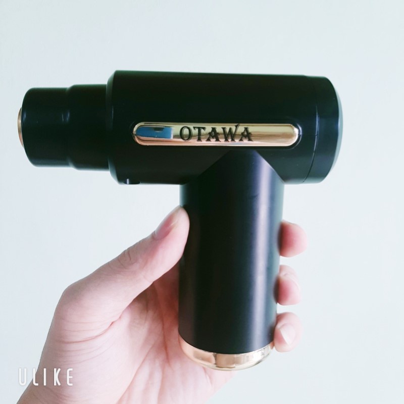 MÁY MASSA MINI CẦM TAY OTAWA đấm lưng mát xa trị liệu cổ vai gáy chân bụng 4 đầu 6 chế độ