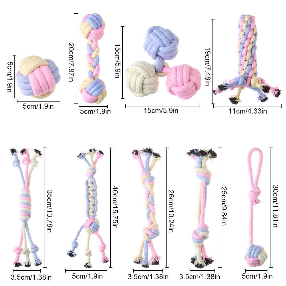 1 Đồ Chơi Dây Thừng Cotton Chống Cắn Cho Thú Cưng