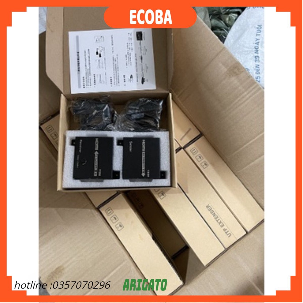 Bộ Kéo Dài HDMI Qua Cáp Mạng Lan 60M, 120M, 150m -giao ngẫu nhiên. SẴN HÀNG. SHOP ECOBA