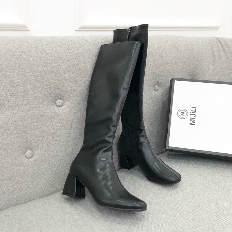 [ hàng xịn ]Bốt Boots đùi cao cấp chính hãng da thật fullbox