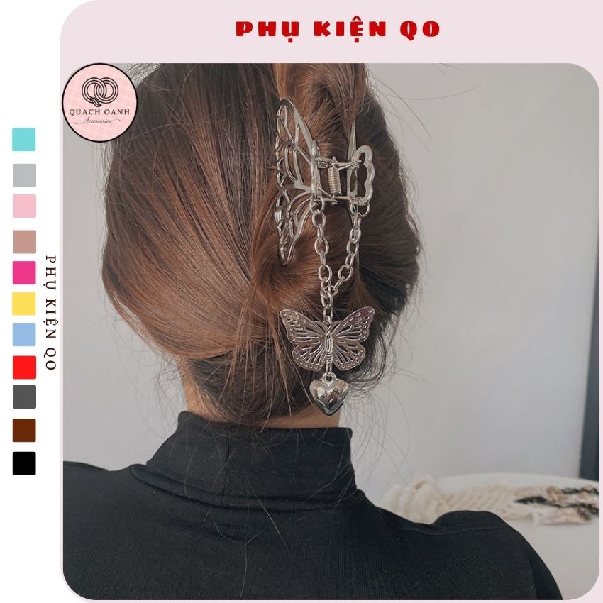 Kẹp tóc QO trang trí bướm dễ thương thời trang Hàn Quốc cho nữ - KEP17