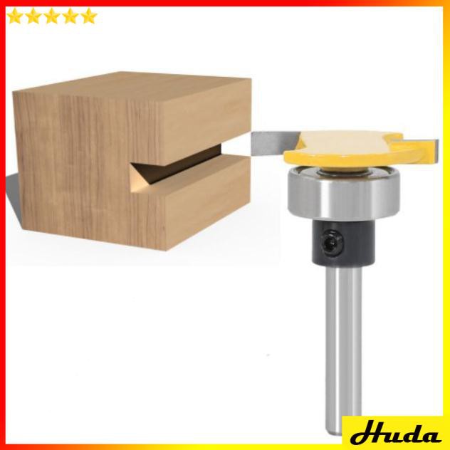 MŨI PHAY GỖ MŨI SOI MÓC RÃNH CHỮ T CÓ BẠC ĐẠN  -  đồ làm mộc