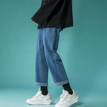 Quần Denim Ống Rộng Màu Sắc Vintage Hàn Quốc Cho Nam | BigBuy360 - bigbuy360.vn