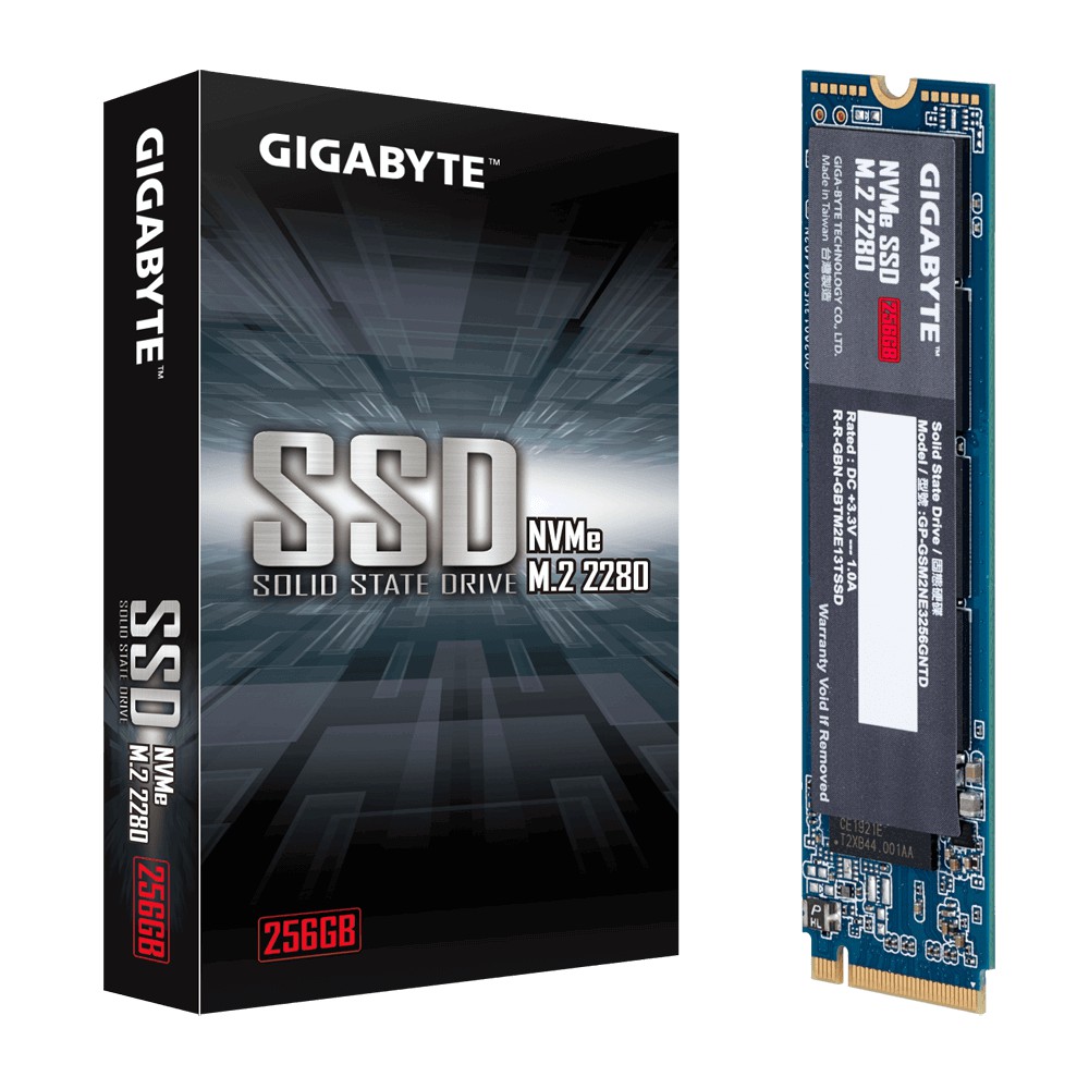 Ổ cứng SSD Gigabyte 256GB M.2 2280 NVMe Gen3 x4 (GP-GSM2NE3256GNTD)