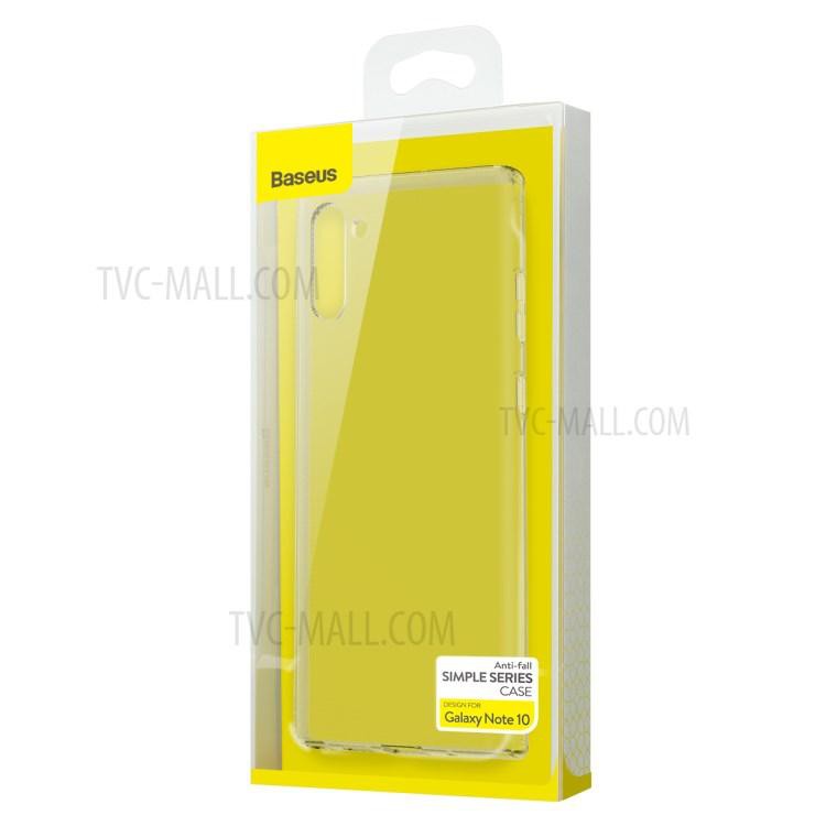 Ốp lưng Silicone trong suốt chống va đập Baseus Simple cho Samsung Note 10/10 Plus