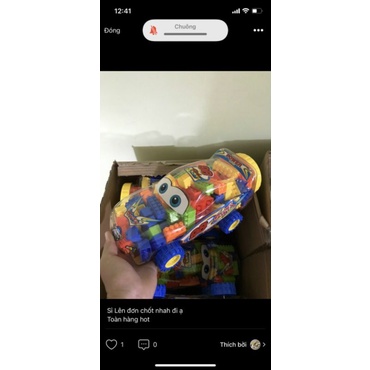 Xếp hình mầm non siêu xe ô tô