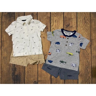 Set 2 bộ quần áo bé trai Carter 18-24m