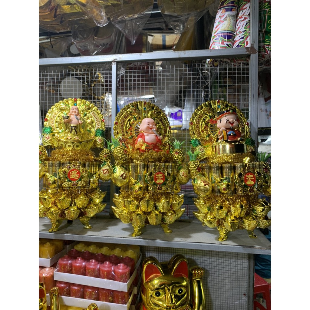 Đô vàng Thần Tài 2 Tầng [Trầm Hương Búp Sen]