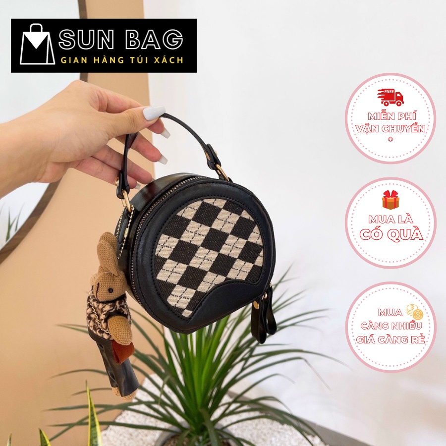 Túi xách nữ đeo chéo, đeo vai, dùng đi chơi, đi học, dự tiệc, chất da đẹp, thời trang cao cấp size 18cm SB246