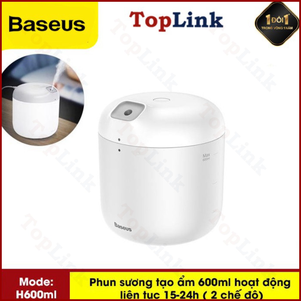 Máy Phun Sương Tạo Độ Ẩm Baseus H600ml Khuếch Tán Cho Văn Phòng Nhà Lớn Xịt Thông Minh Máy Tạo Độ Ẩm Không Khí Có ĐÈN