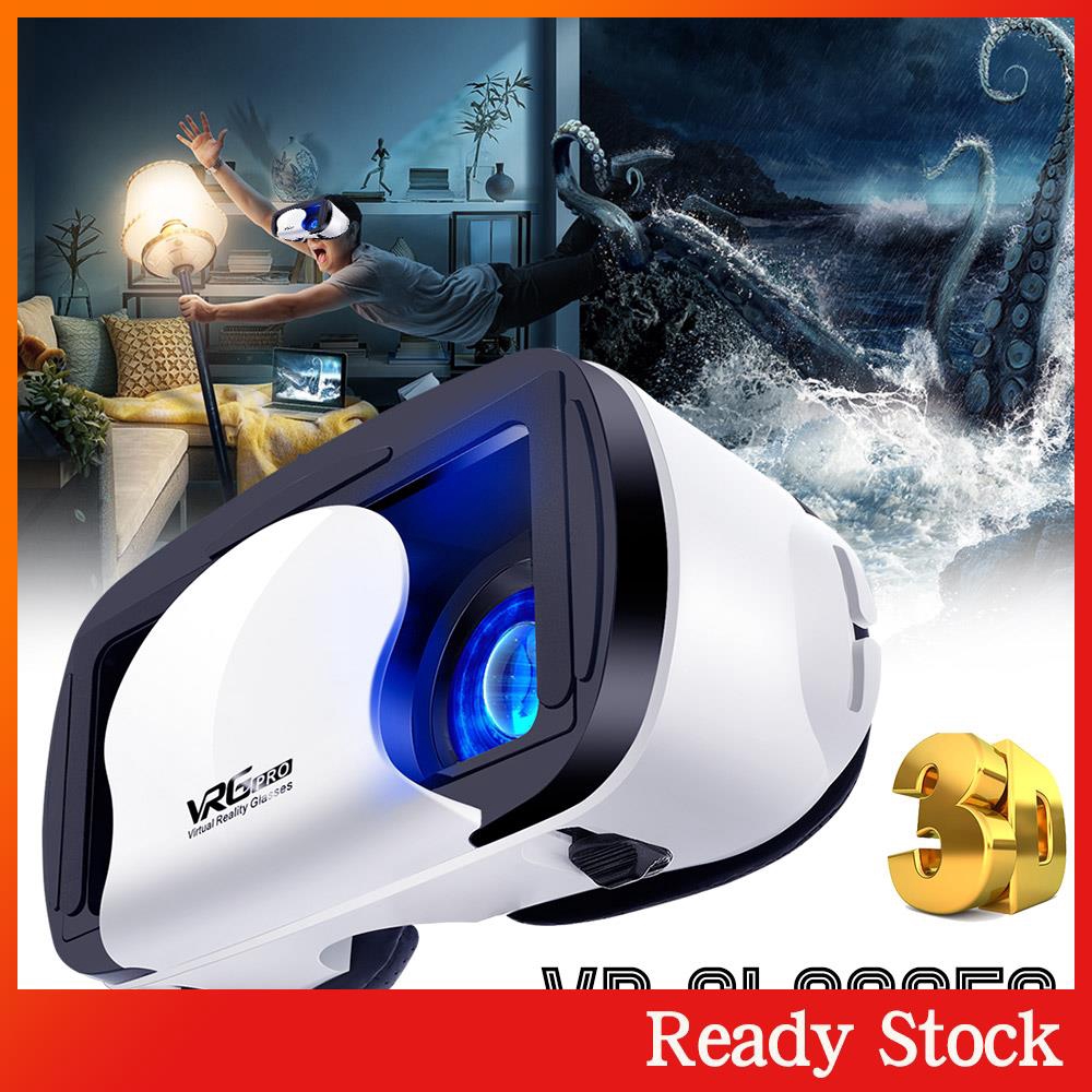 Ready Stock Virtual Reality Glasses 3D VR Glasses 5~7inch Smartphone Head-Mounted Multifunctional Travel