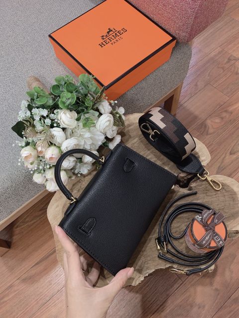 Túi đeo chéo Kelly bản 2 quai sz 19