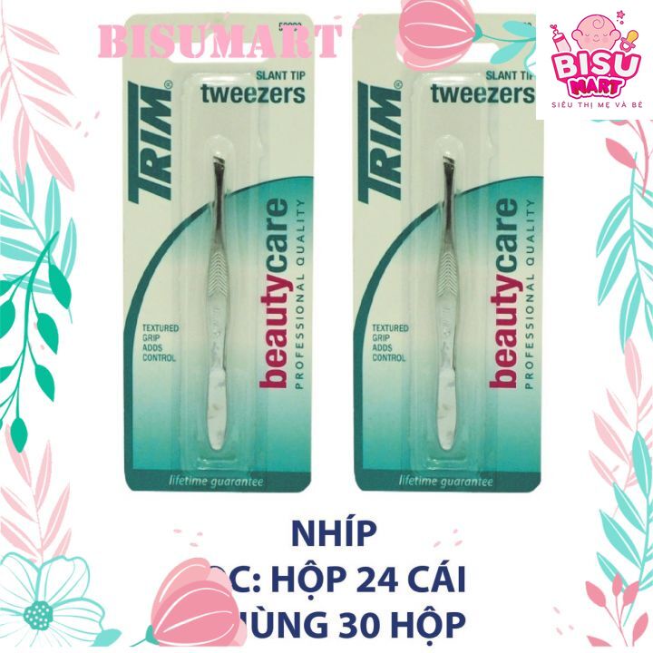 Nhíp nhổ lông và tóc bạc TRIM (MỸ) bằng thép không gỉ