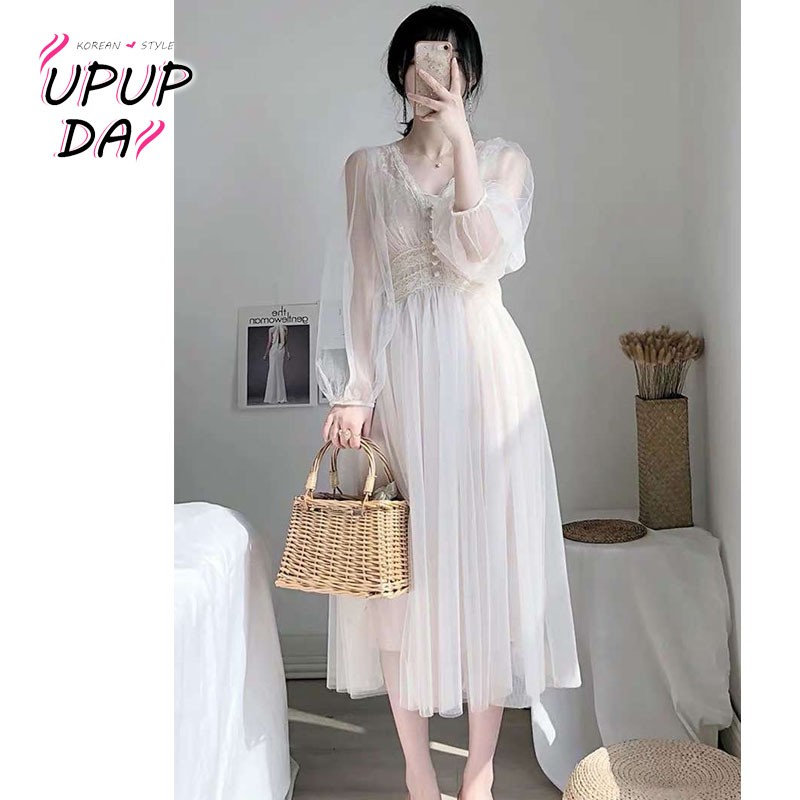 Đầm tay dài kiểu dáng thanh lịch nữ tính hợp thời trang kích cỡ s-2xl | BigBuy360 - bigbuy360.vn