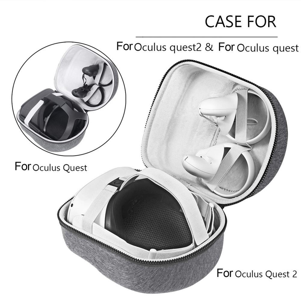 Túi Đựng Tai Nghe Bằng EVA Cứng Tiện Dụng Mang Theo Du Lịch Cho Oculus Quest 2 VR