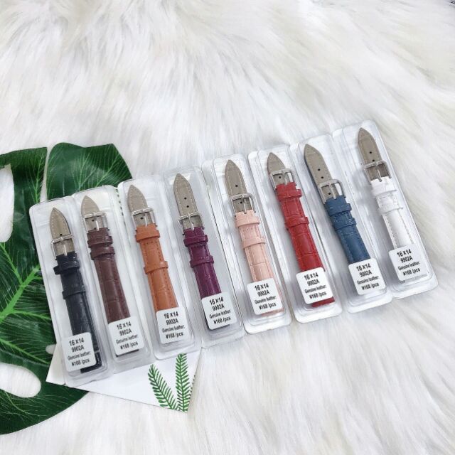 Combo 2 Dây da đồng hồ nam nữ