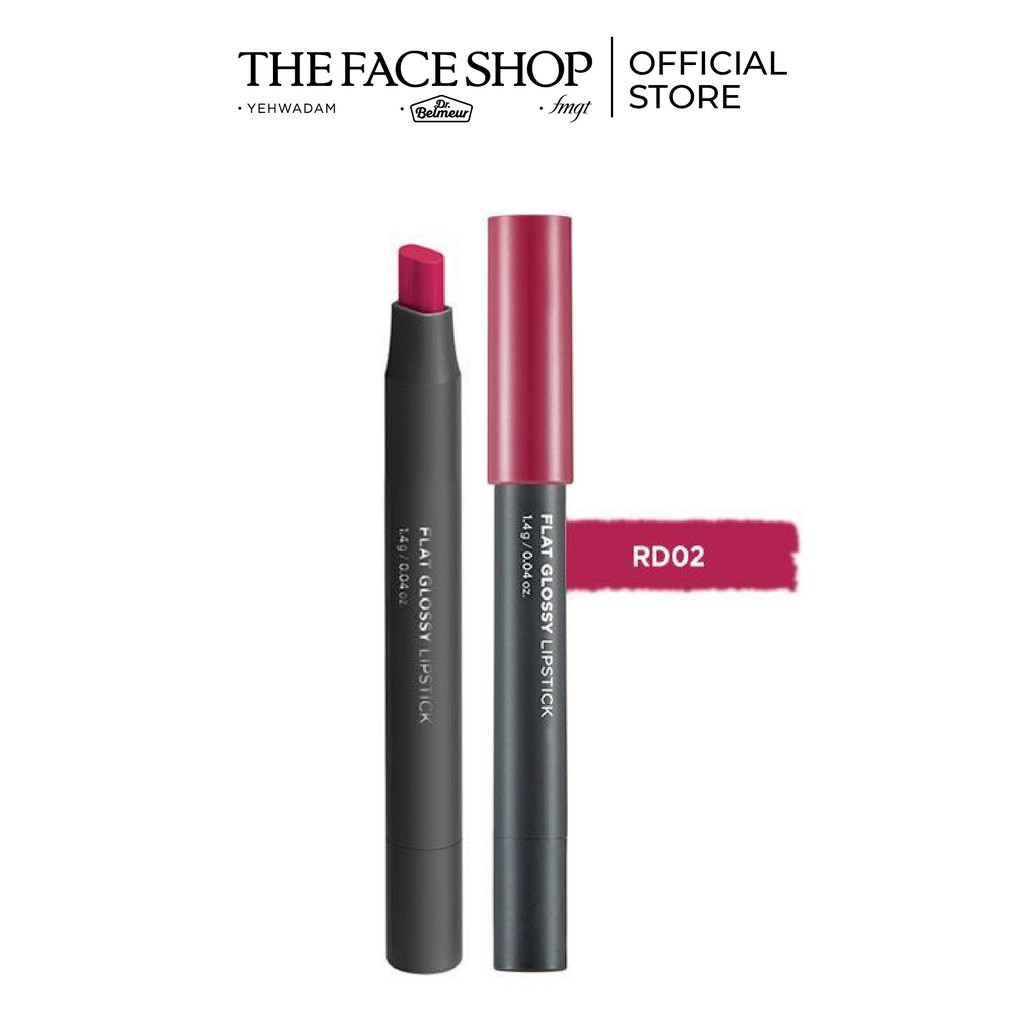 Son Đa Năng TheFaceShop Flat Glossy Lipstick 1.4G