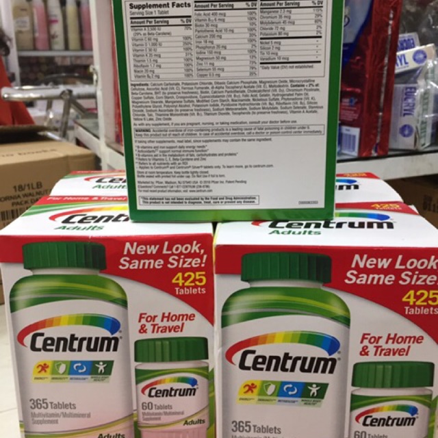 Centrum multivitamin dành cho nam và nữ dưới 50 tuổi - 425 viên | BigBuy360 - bigbuy360.vn