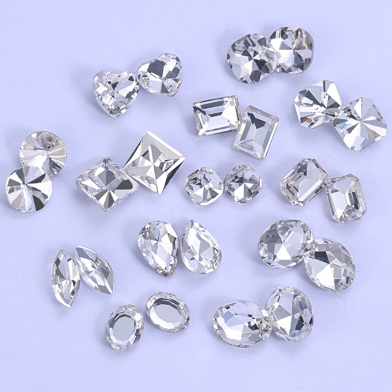 Set 10 Viên Đá 3D Trang Trí Móng Tay Nghệ Thuật