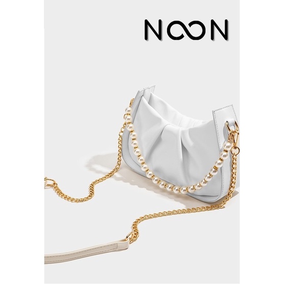 Túi xách nữ, đeo chéo NOON kèm dây phối hạt trai NB36