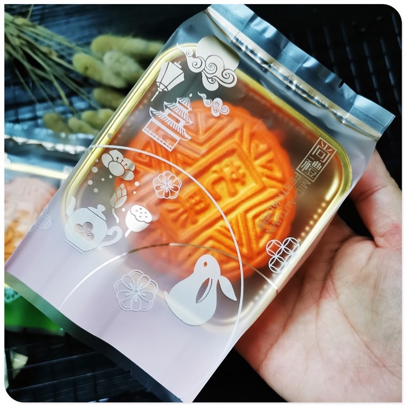 (10c)Túi đựng bánh trung thu con thỏ 100-125g (MS2)(không kèm khay)