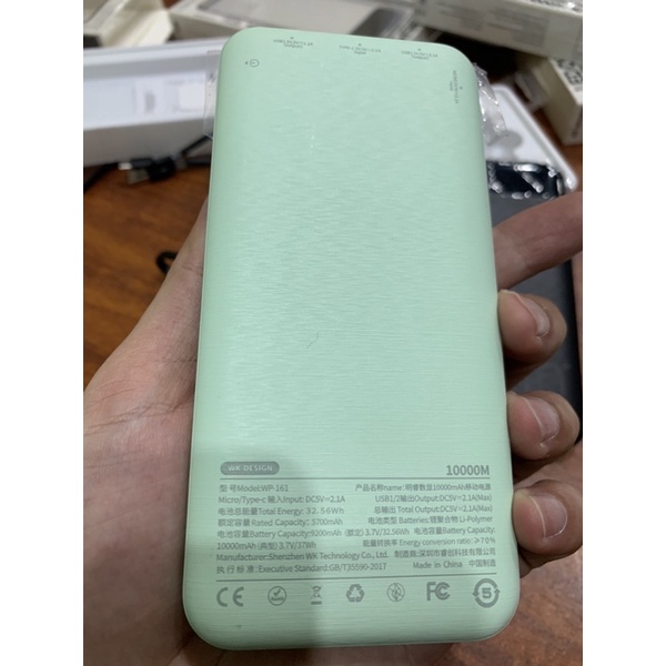 SẠC DỰ PHÒNG WK 10.000 mAh chính hãng WK