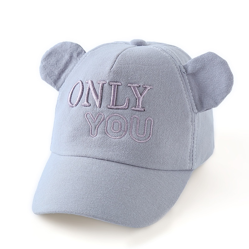 Mũ Lưỡi Trai Thêu Chữ Thời Trang Xuân Hè Dễ Điều Chỉnh Cho Bé