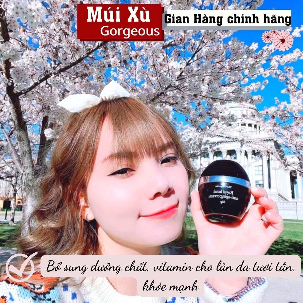 Kem cừu đêm Múi Xù The Gorgeous dưỡng ẩm chống lão hóa trắng da hộp 50g