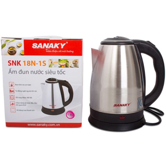 Bình đun siêu tốc Sanaky 1,8L