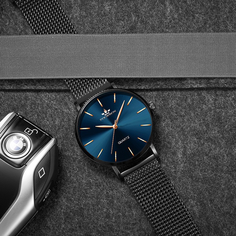 (CHUẨN MEN) Đồng Hồ Nam FOURRON F566 DOanh Nhân 2019 Dây thép Mành Cao Cấp | BigBuy360 - bigbuy360.vn