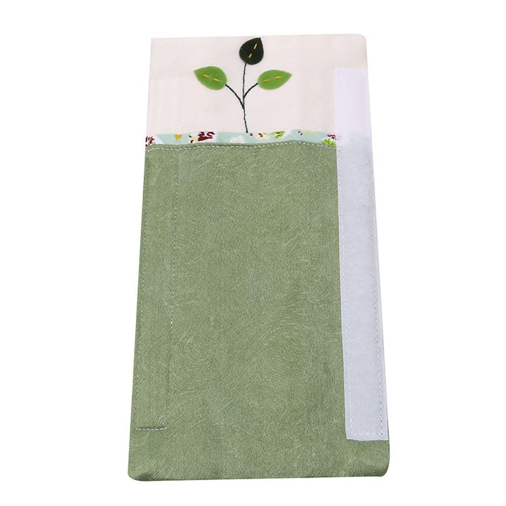 Vỏ Bọc Tay Nắm Cửa Tủ Lạnh Bằng Vải Cotton Ngà Họa Tiết Trái Cây Thời Trang
