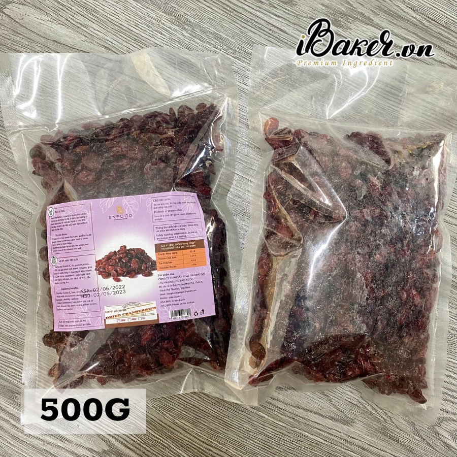 [500G] Nam việt quất (Cranberry) sấy khô