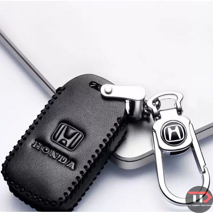 Bọc Chìa Khóa Bằng Da Dùng Cho Xe Hơi Honda Civic/CRV/HRV/BRV/ City/Accord 2014 2015 2016 2017 2018 2019 2020