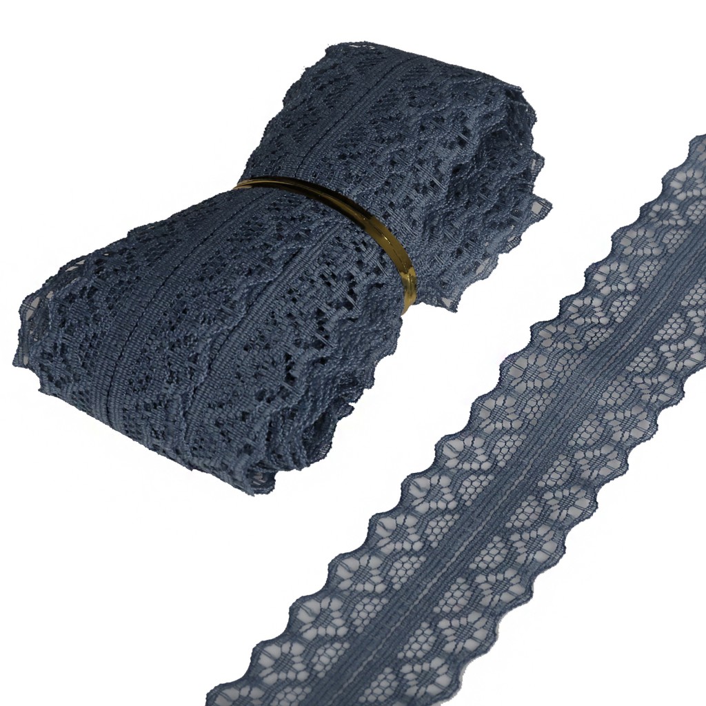Cuộn Vải Ren 5-12 Yard Rộng 28mm Không Co Giãn Dùng May Vá Và Trang Trí Diy