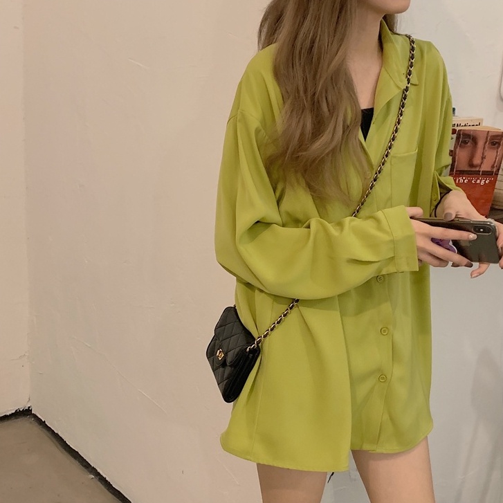 Áo sơ mi tay dài thời trang Hàn Quốc cho nữ