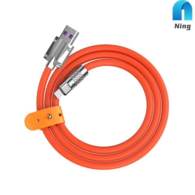 Dây Cáp Sạc Nhanh Usb Type-c 120w 6a Bằng Silicon Cho Iphone