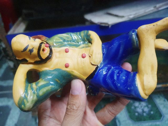 ÔNG NẰM TRANG TRÍ HỒ CÁ NON BỘ 17X10X5CM