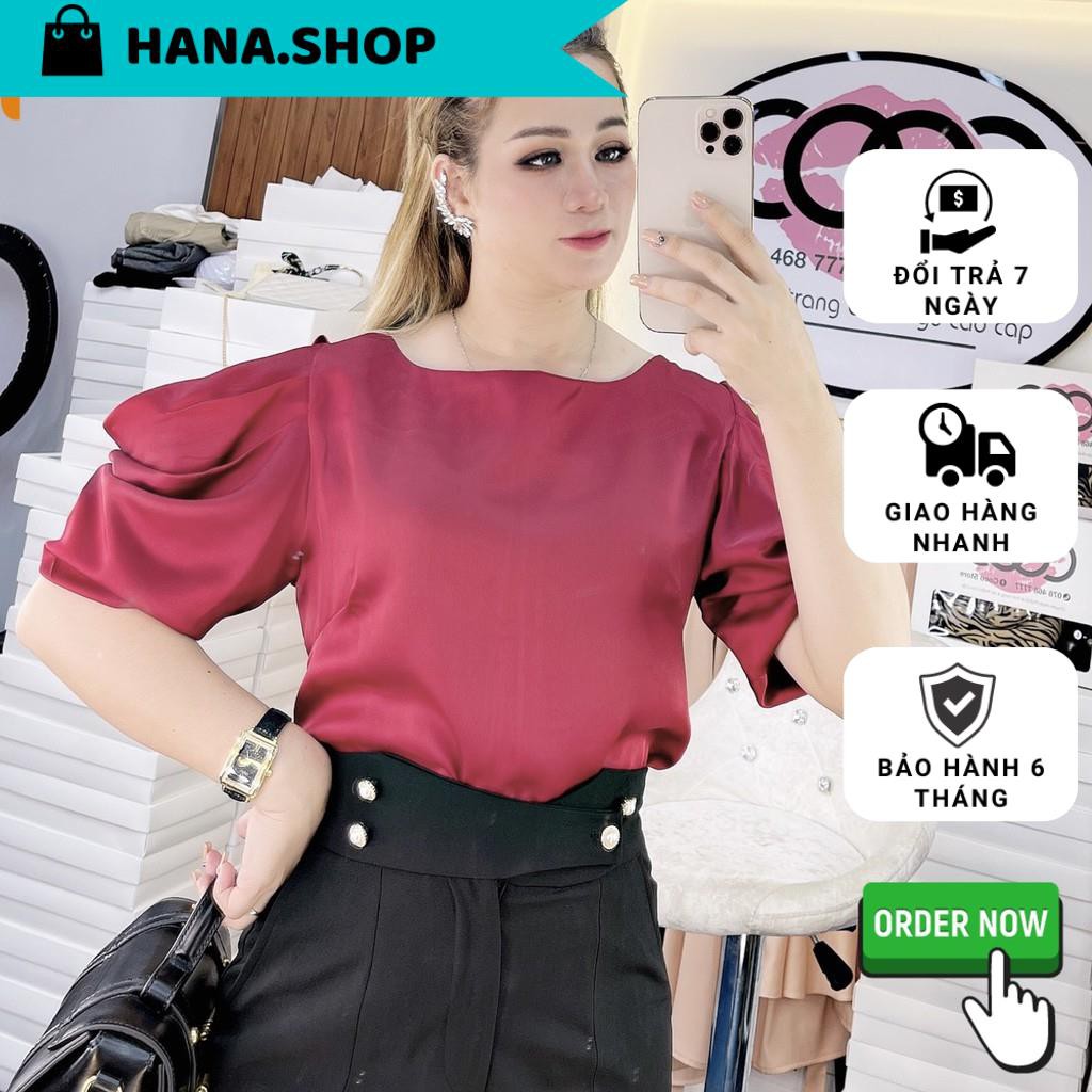 Set áo tay phồng khoét vai quần ống rộng siêu xịn màu đỏ-LS17