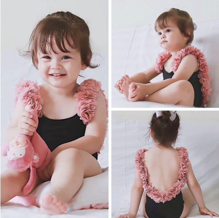 Bộ Áo Liền Quần Bằng Cotton In Hoa Thời Trang Mùa Hè 2023 Dành Cho Bé Gái