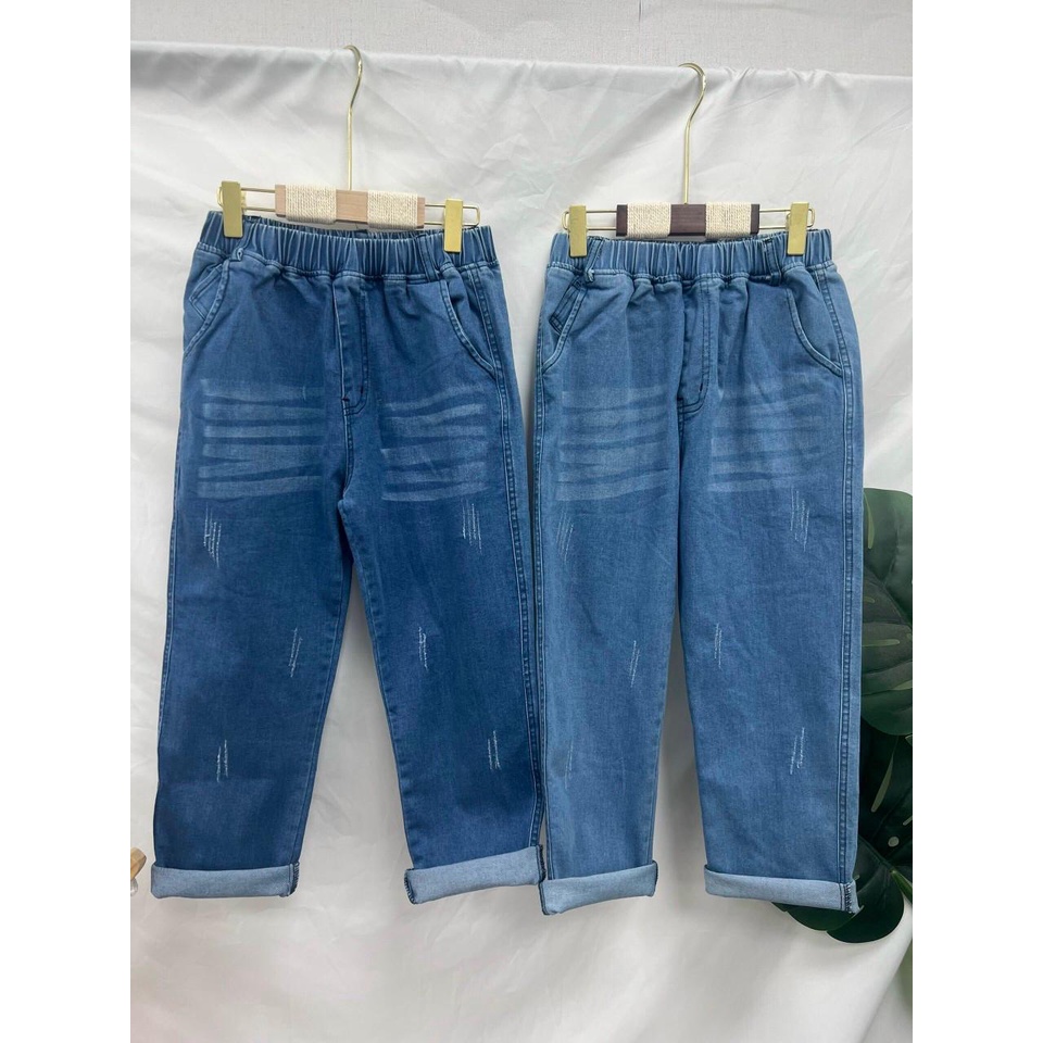 Quần bò trẻ em, quần jean dài LITIBABY cho bé size 9, 10, 11, 12, 13, 14 tuổi